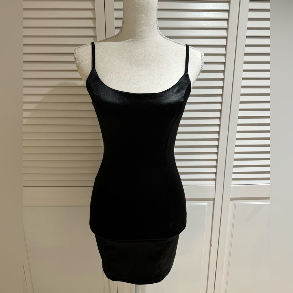 Seduction Elegant Black Mini Dress